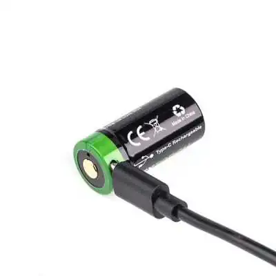 Batterie Rechargeable 16340 USB CR123A 800 mAh 3.6V by ADAROM