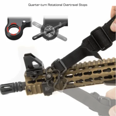 Adaptateur pivotant QD Sling latéral 45° Picatinny&nbsp;UTG*