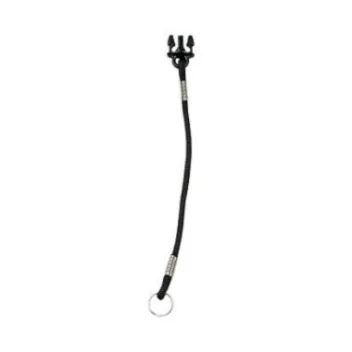 Cordon 12.7cm Quick Connect-1 Mâle avec anneau - Noir Gear Keeper