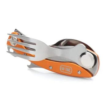 Couverts pliants en acier M-Tac Orange
