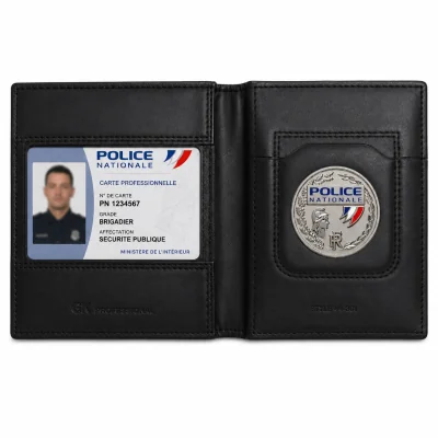 Porte Carte horizontal 3 Volets nouvelle carte Noir - GK Pro