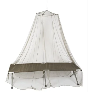 Moustiquaire de lit avec poche Olive.