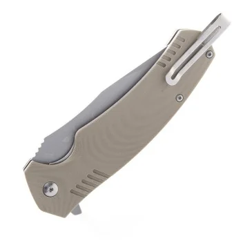 Couteau Pliant TIBURON G10 LINERLOCK - Lame 9.6cm Tan